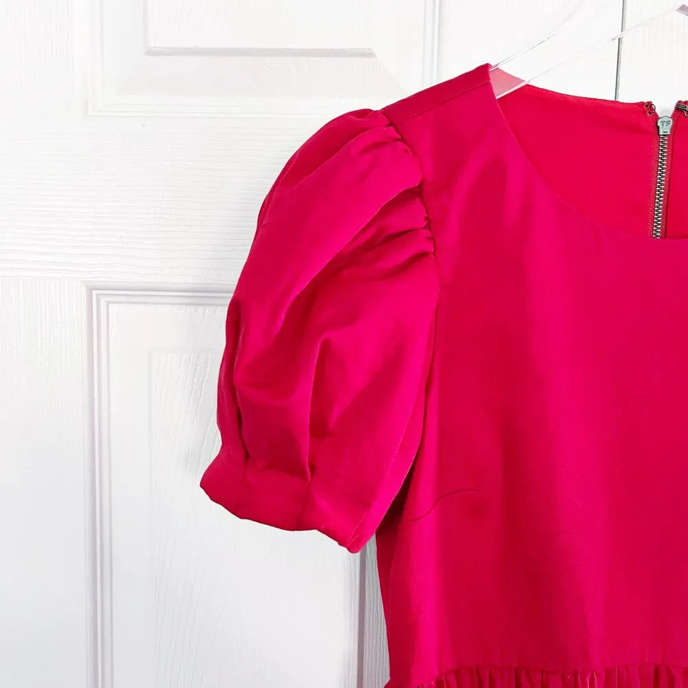 Alice + Olivia Ann Red Ruffled Mini Dress - Image 2