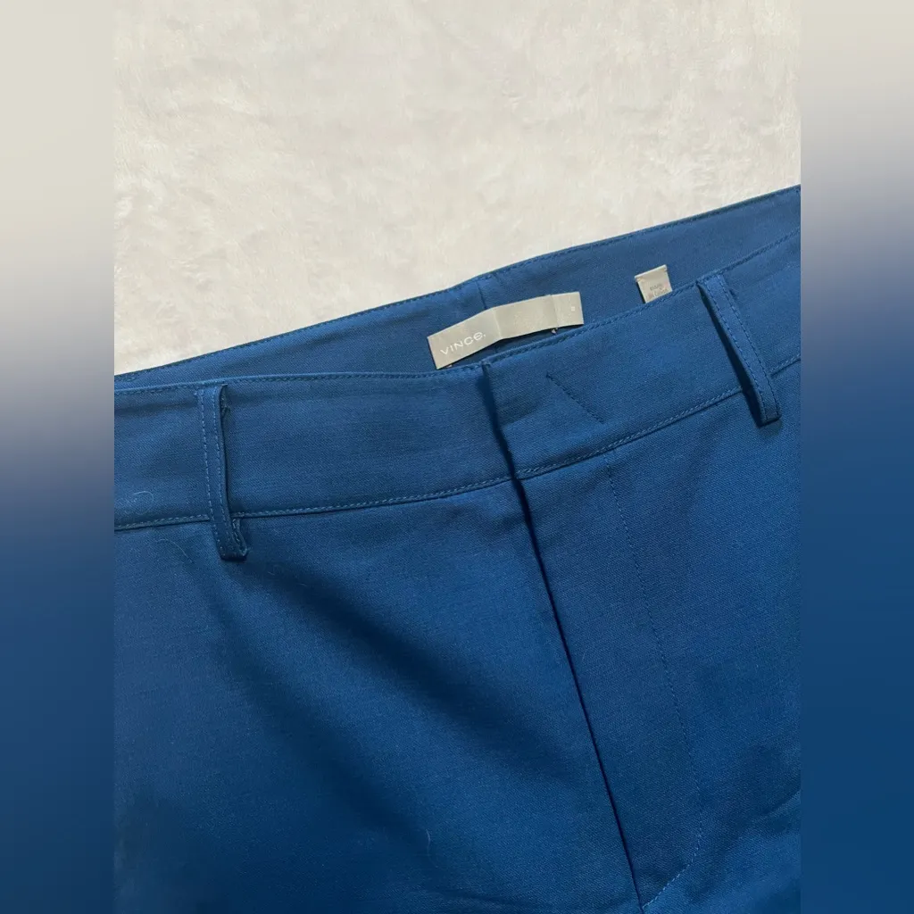 Vince Blue Wide Leg Cropped Pants - Image 7
