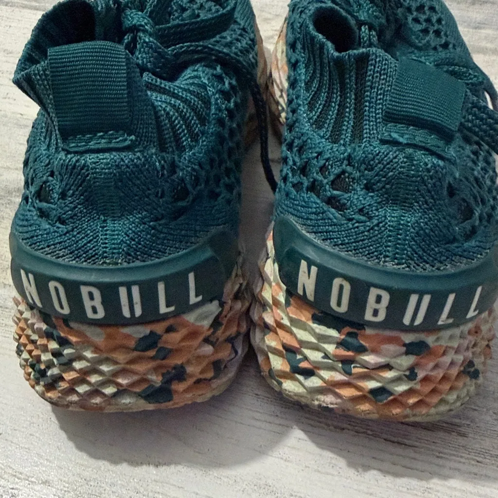 NOBULL Teal Wild  Knit Runner Women's Sneakers Size 6.5 - Image 9