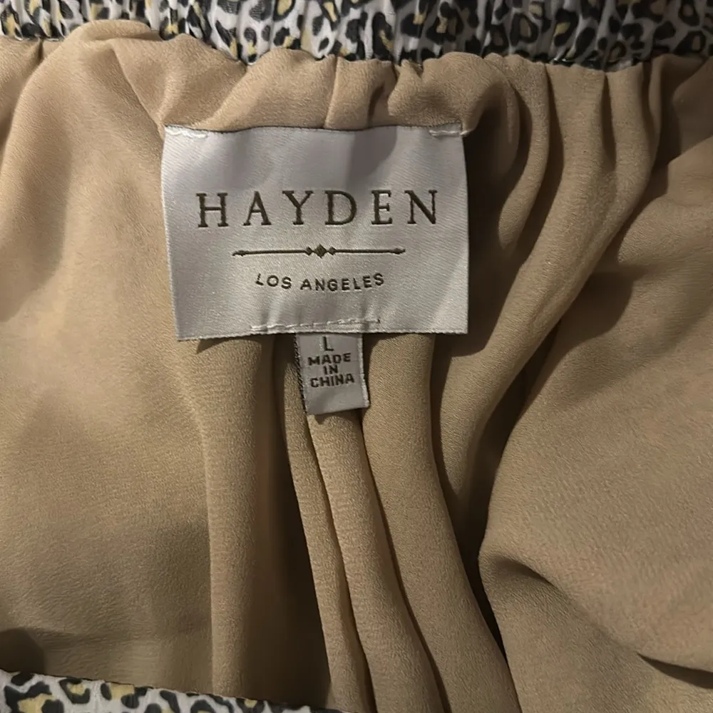 Hayden Los Angeles Women Chiffon Cheetah Skirt Fully Lined Sz L - Image 4