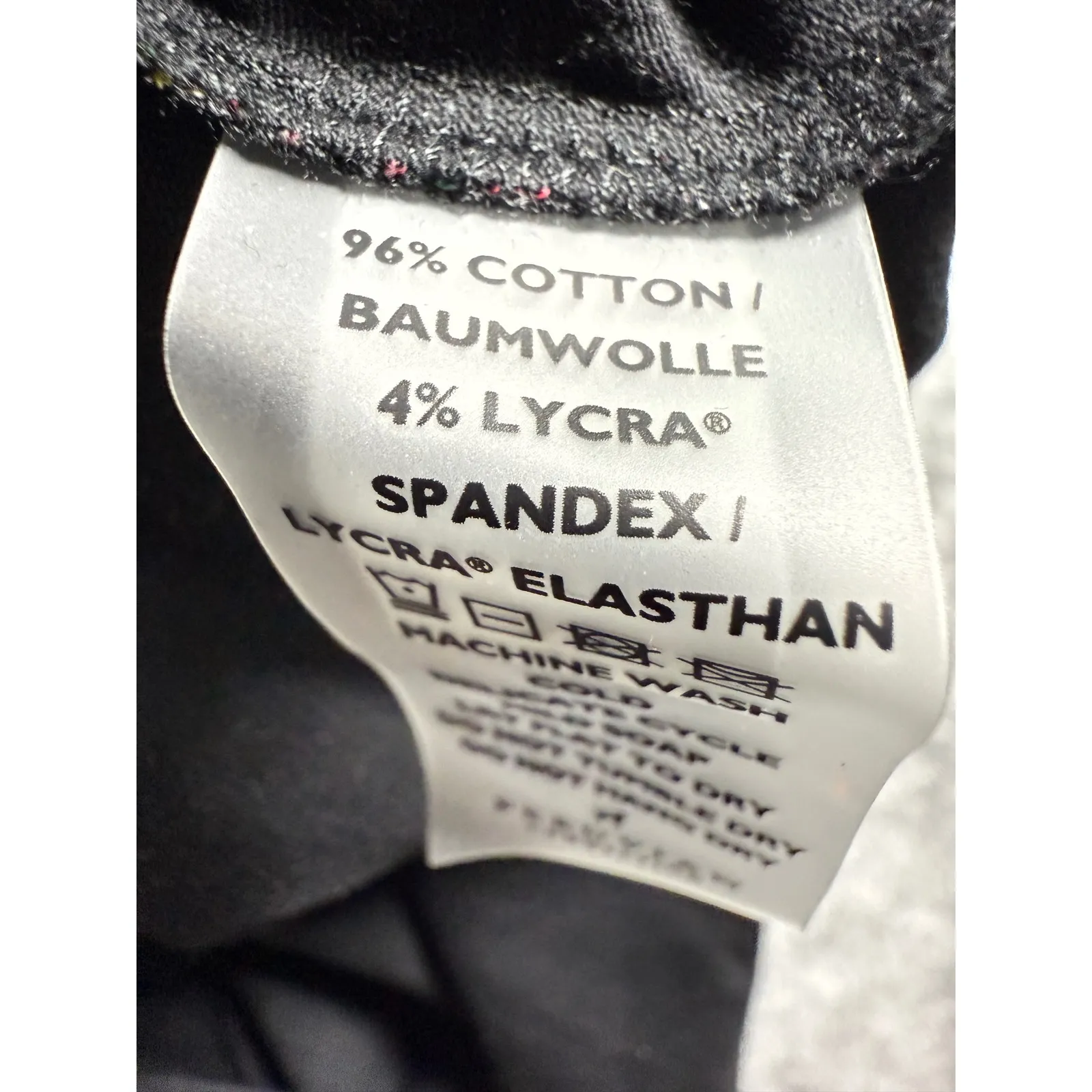 Peruvian Connection Floral Turtle Neck Long Sleeve Top Black Pink Yellow Medium - Image 6