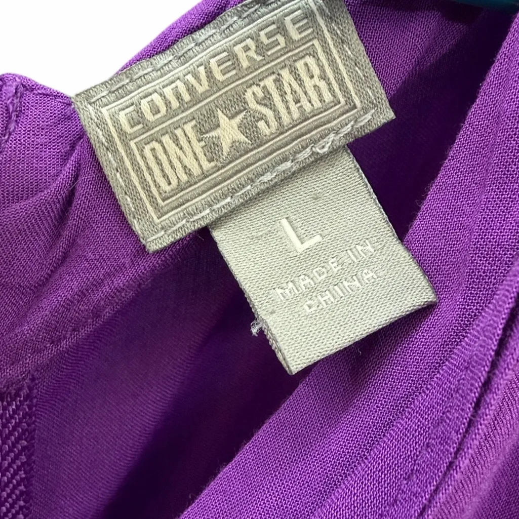Converse Purple Sleeveless V Neck Dress Womens Large - Image 10