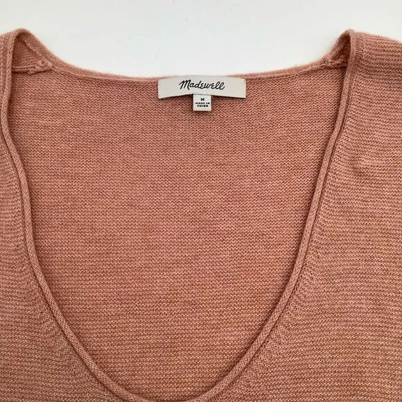Madewell Kimball Pull Over Sweater Medium Merino Wool Alpaca Harvest Ora…‎ - Image 4