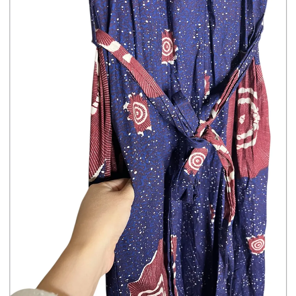 Ulla Johnson Perla Jumpsuit in the Midnight color and Sand Dollar print. - Image 8