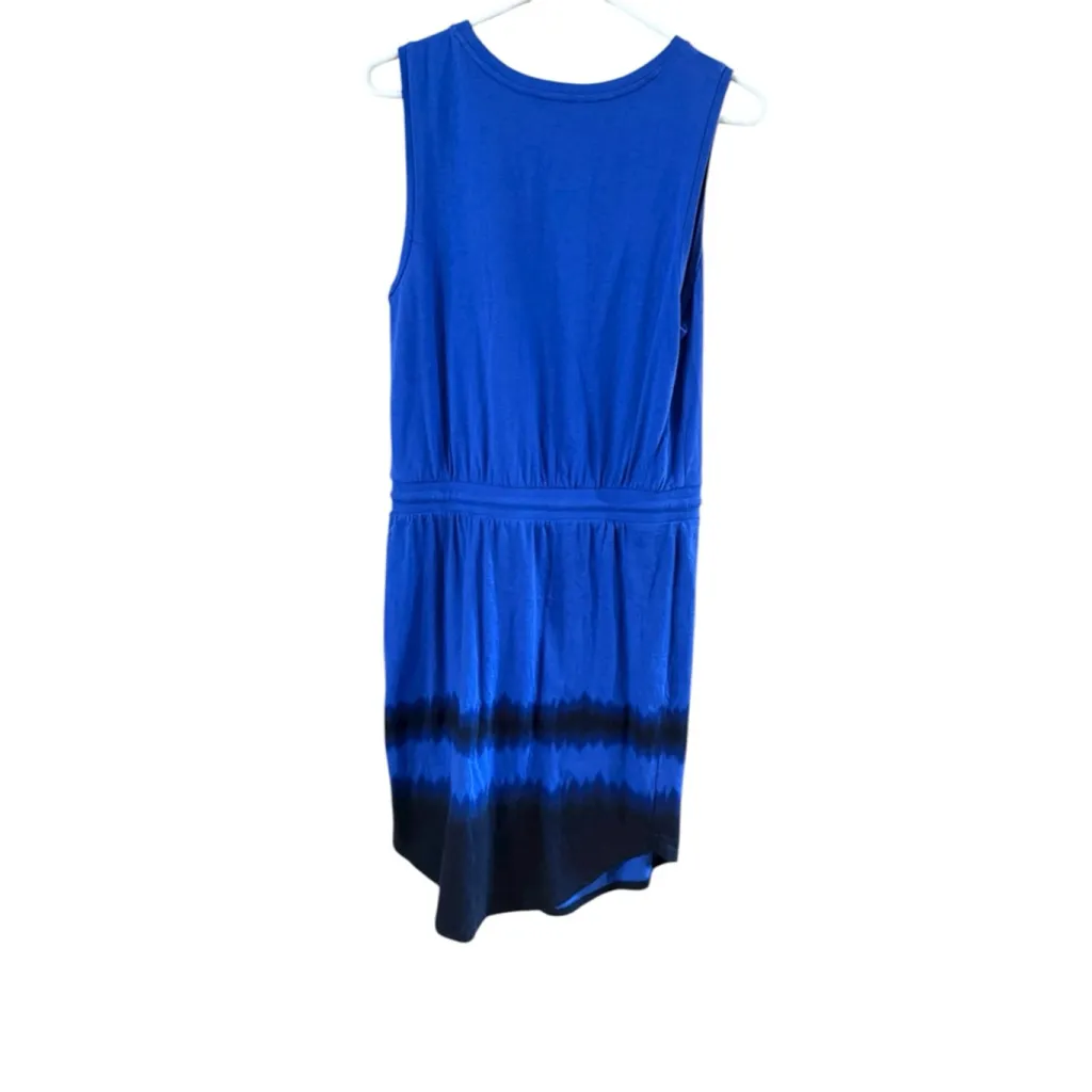 Women's Simply Vera Vera Wang Blue Tie-Dye Mini Dress S - Image 10