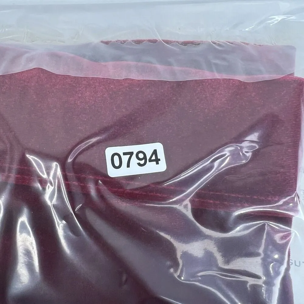 Fabletics Size S Oasis Twist Velour Sports Bra Cherry Burst Plush Pullover Red - Image 13