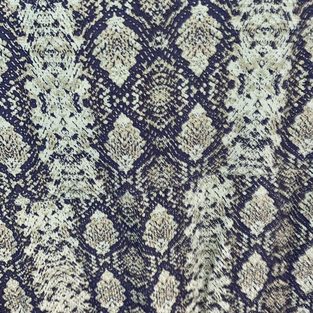 Anthropologie  Rachel Tunic Dress Olive Green Black Snakeskin Shift Dress Fall - Image 15