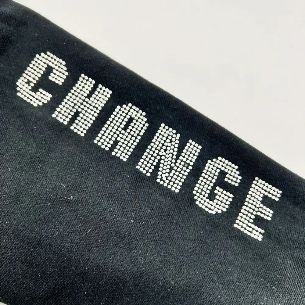 Women's 2007/2008 Barack Obama Mr. President Bedazzled Black/Red Shirt Size L Black Size L - Image 9