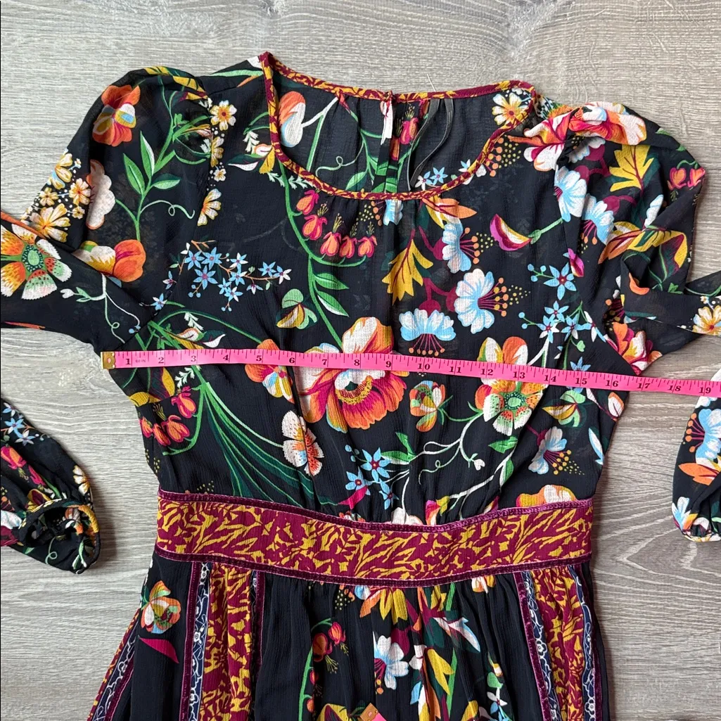 Anthropologie Adair Velvet-Trimmed Midi Dress 4 - Image 10