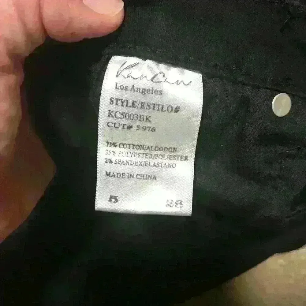 Kancan Estilo‎ KC5003BK distressed pants Sz 5/26 Black - Image 7