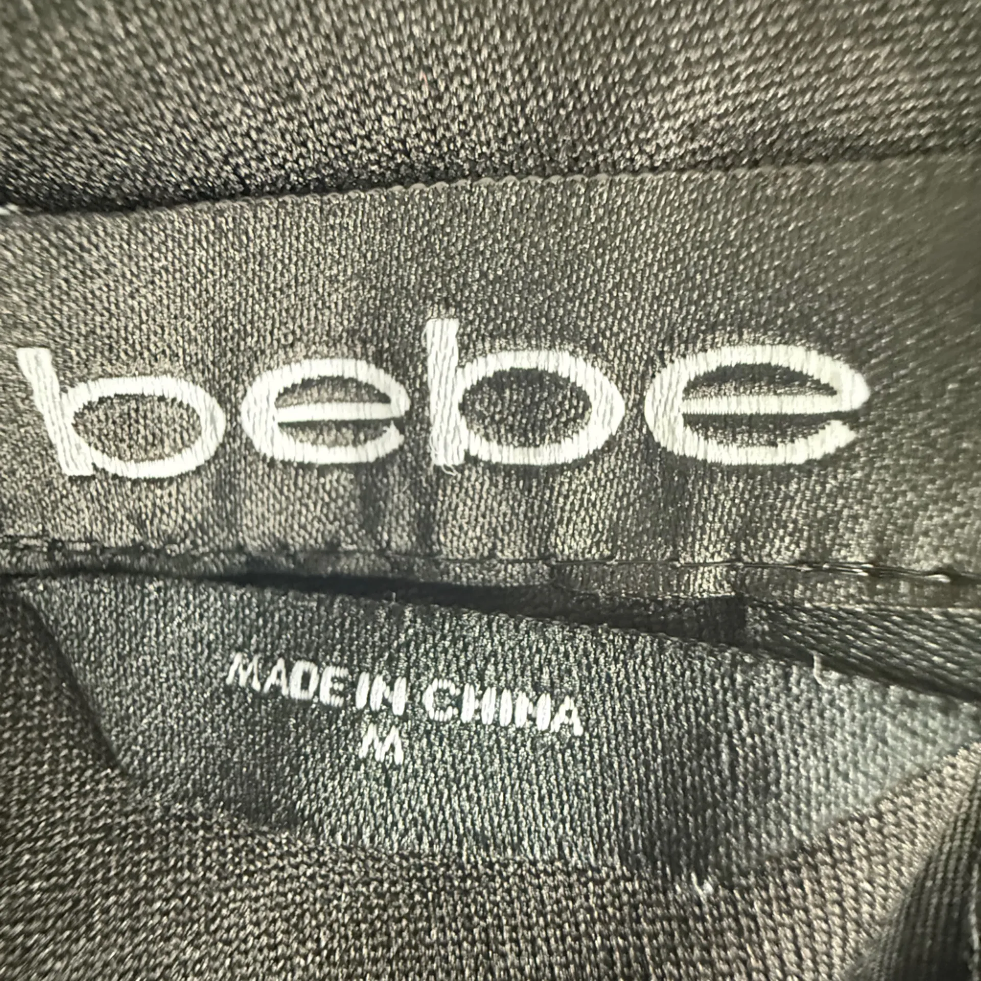 Bebe Black Ankle Pants with Gold Studs - Image 3