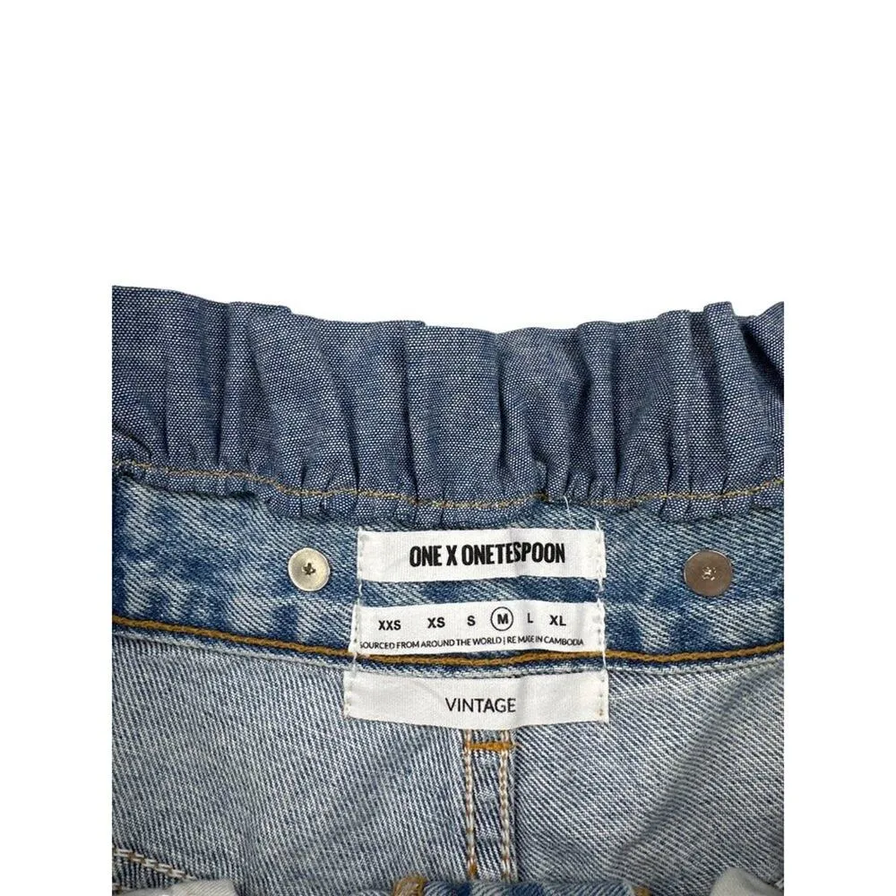 One X One Teaspoon - Vintage Le Bandits With Studs & Frill Details in Blue - Image 2