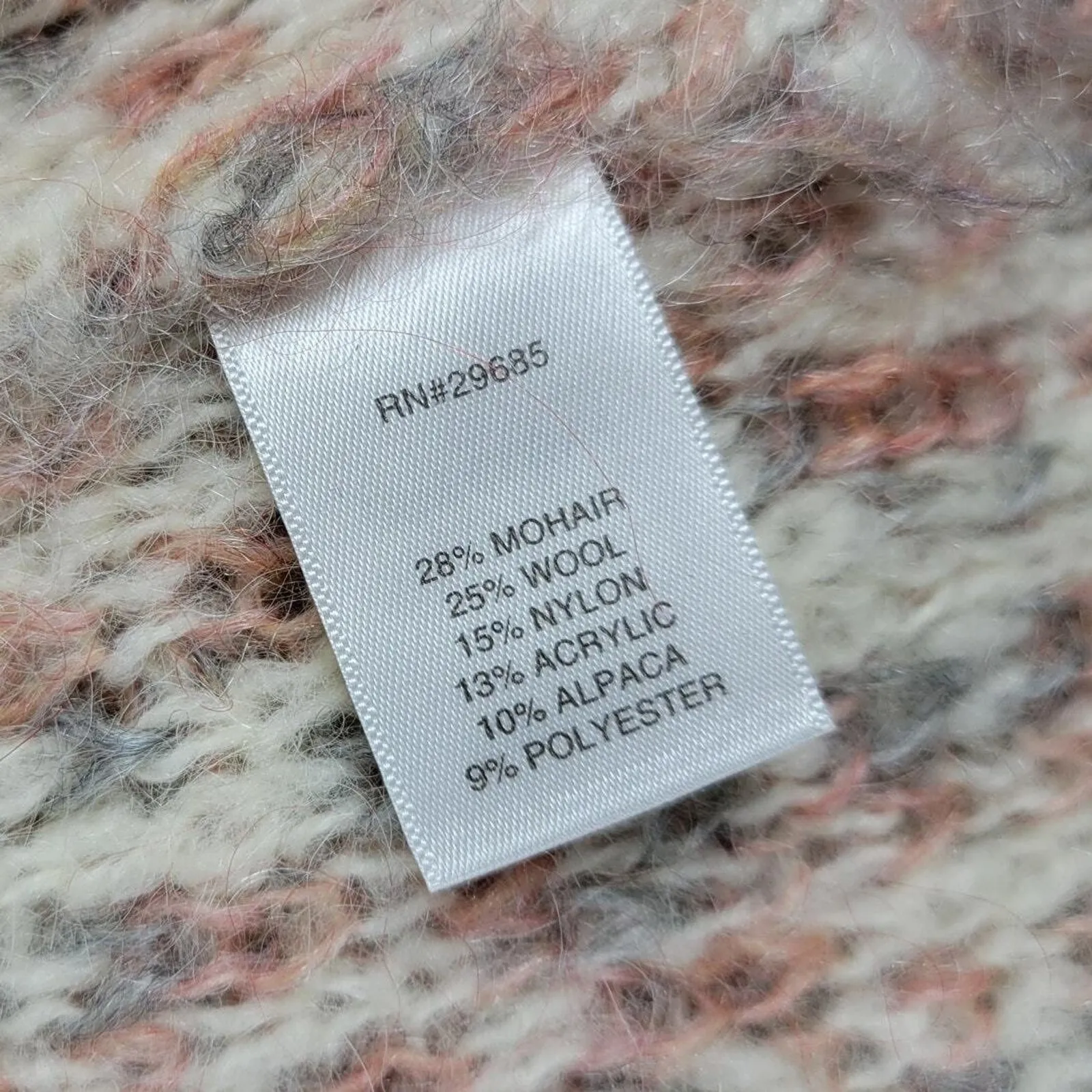 Pendleton Mohair Cardigan Sweater Womens S Woolen Mills Wool Blend Full Zip - Image 8