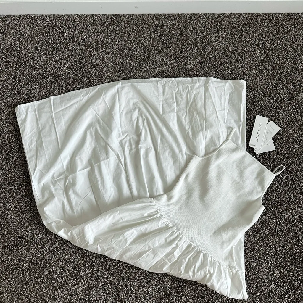 Shona Joy “Aliah” High Neck Midi Dress in Ivory, size XS - Image 4