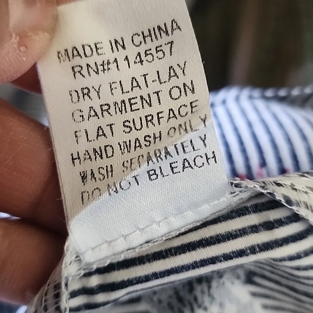 THML Striped Rooster Print Pleated Cotton Skirt - Image 10