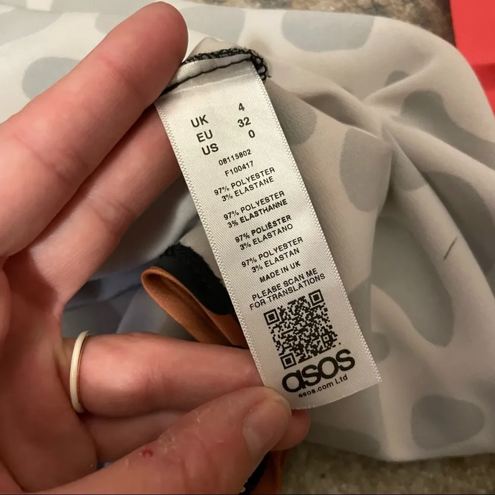 ASOS Mini Leopard Print Cowl Neck Dress 0 - Image 6