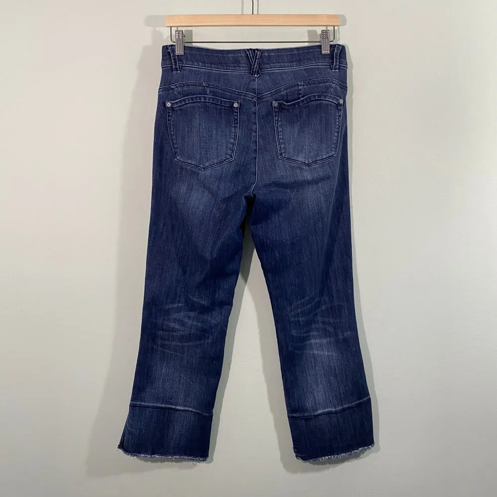 Democracy Women Blue "Ab" Solution Slit Hem Bootcut Jeans Size 8 - Image 7