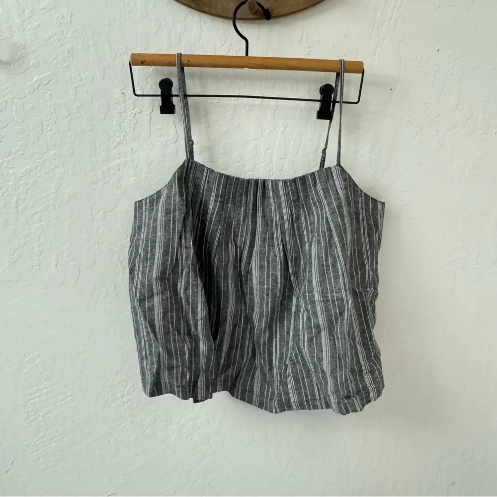 Outerknown Tides Tank Gray Strip Adjustable Straps Large - Image 2