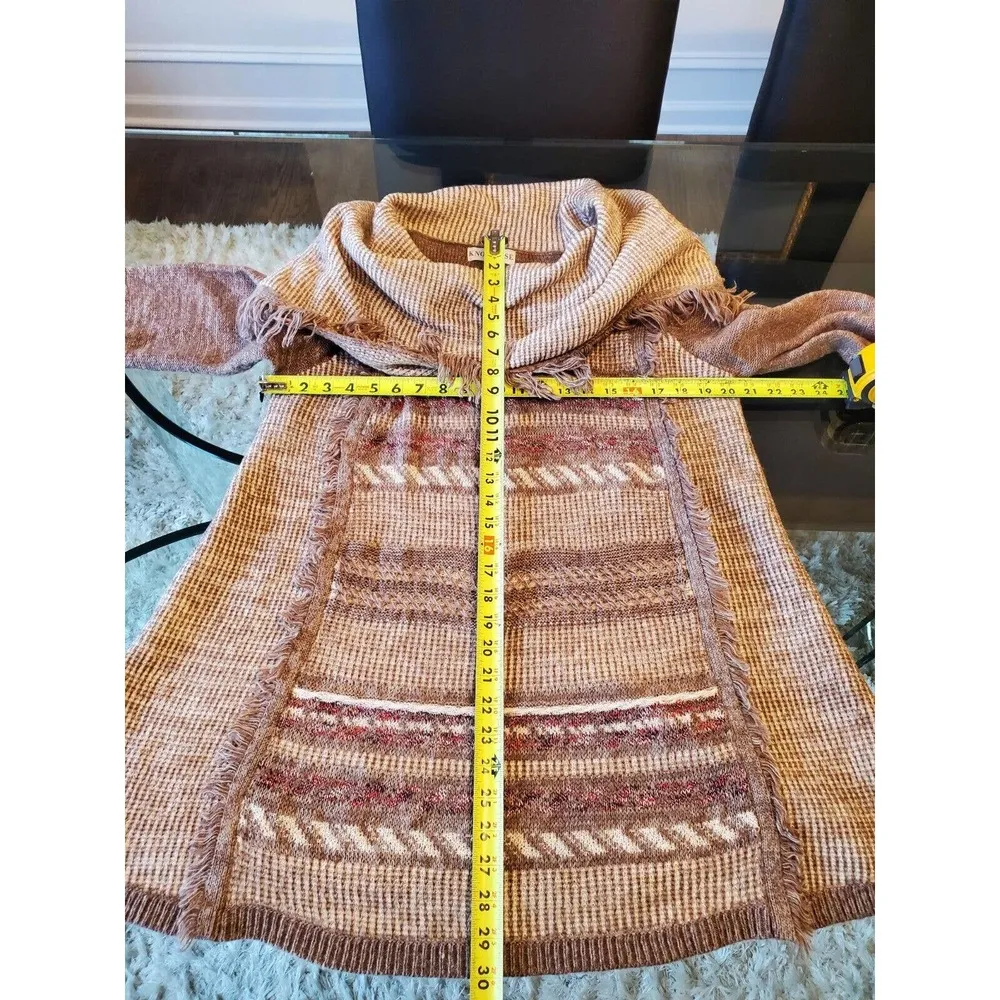 Knox Rose Women's Beige Acrylic Long Sleeve Pullover Knit Sweater Size X-Large - Image 10