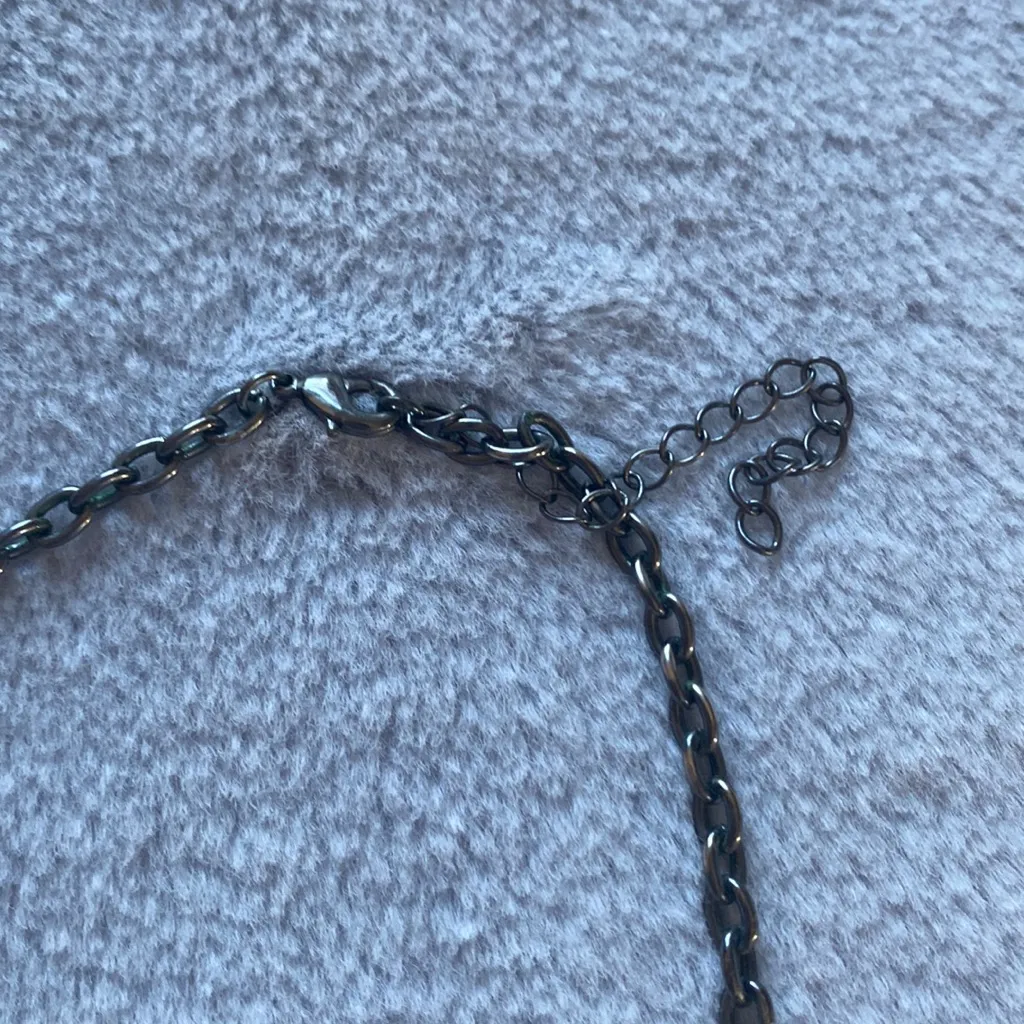 EUC Target Silver/Grey Statement Necklace - Image 4