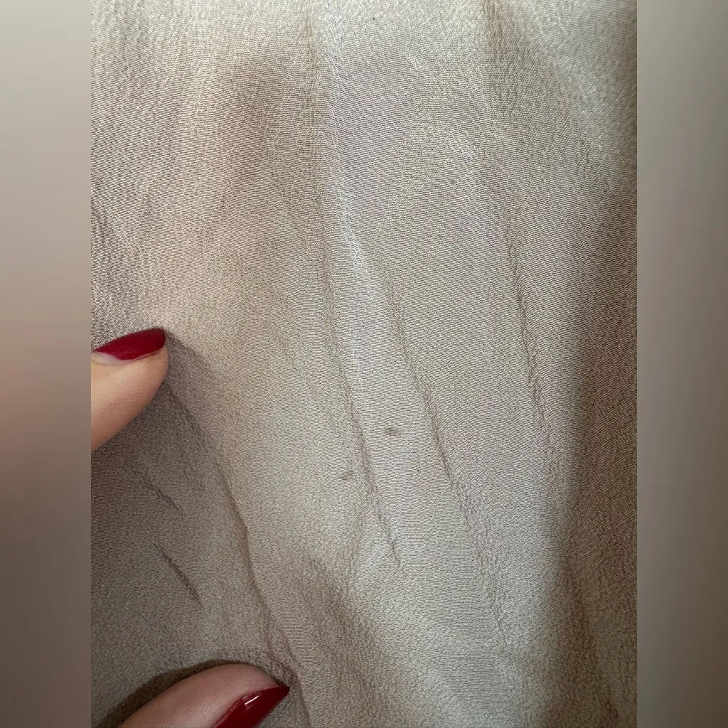 Everlane Washable Silk Henley Shirt Blouse size 0 XS Burnt Sugar $150 - Image 11