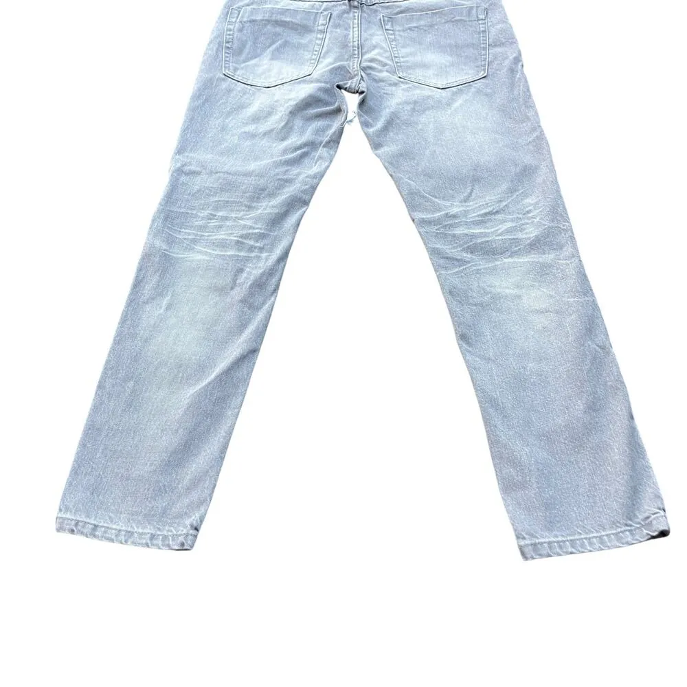 One x One Teaspoon Jeans Sz 27 Gray Distressed Awesome Baggies Tapered Mid Rise - Image 7