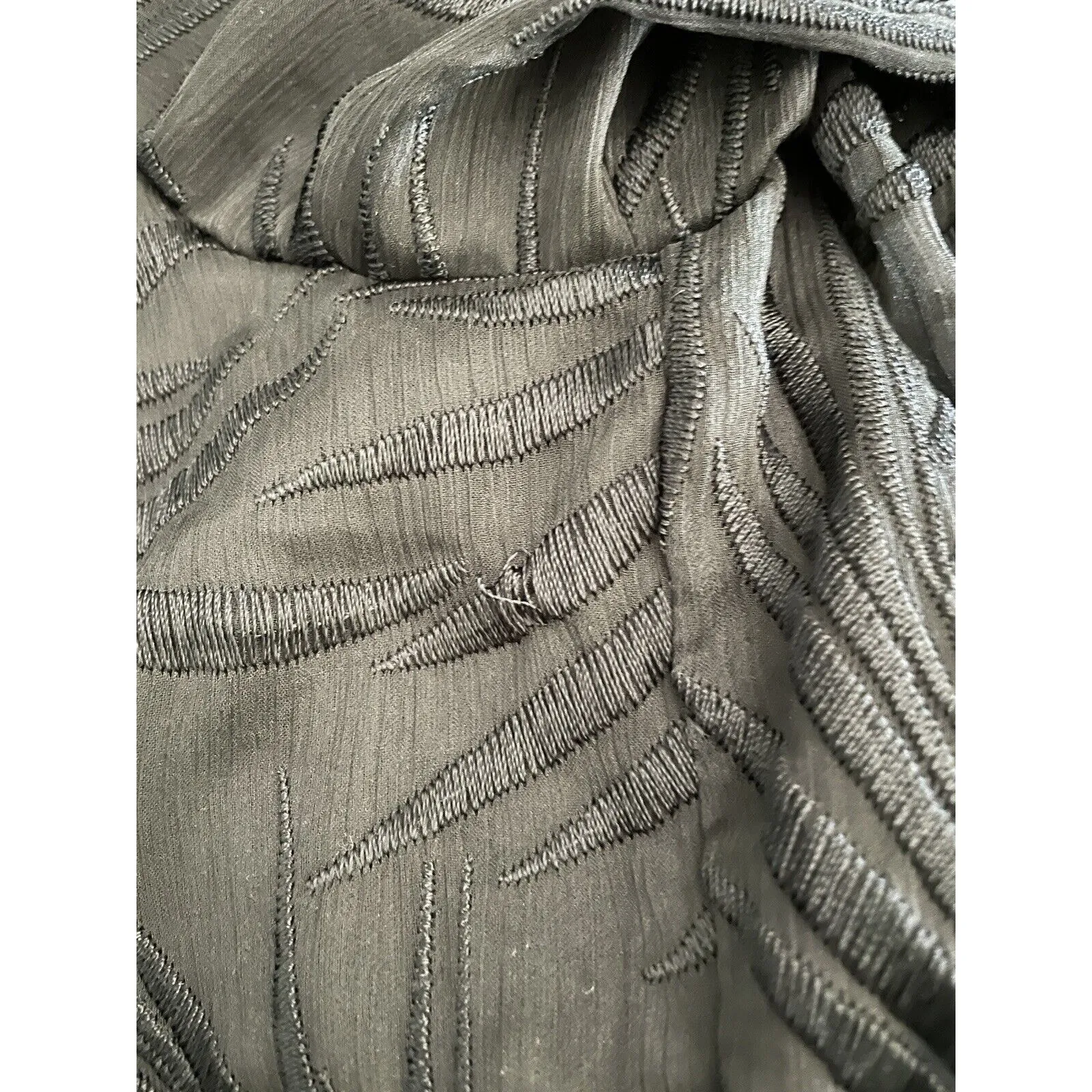 Show Me Your Mumu Swing Mini Dress Size Small Black Embroidered Bell Sleeve - Image 8