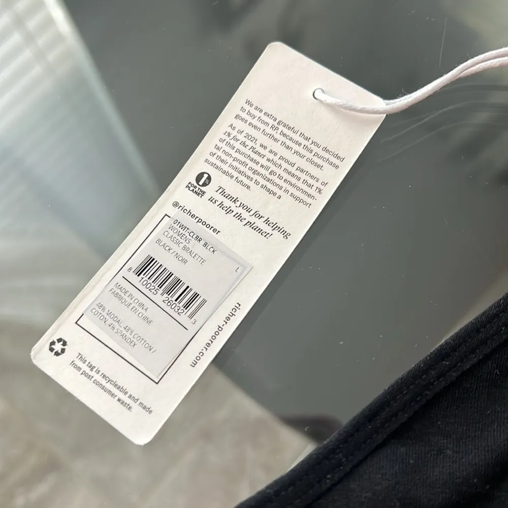 Richer Poorer Classic Triangle Bralette, Size L New w/Tag in Original Packaging - Image 7