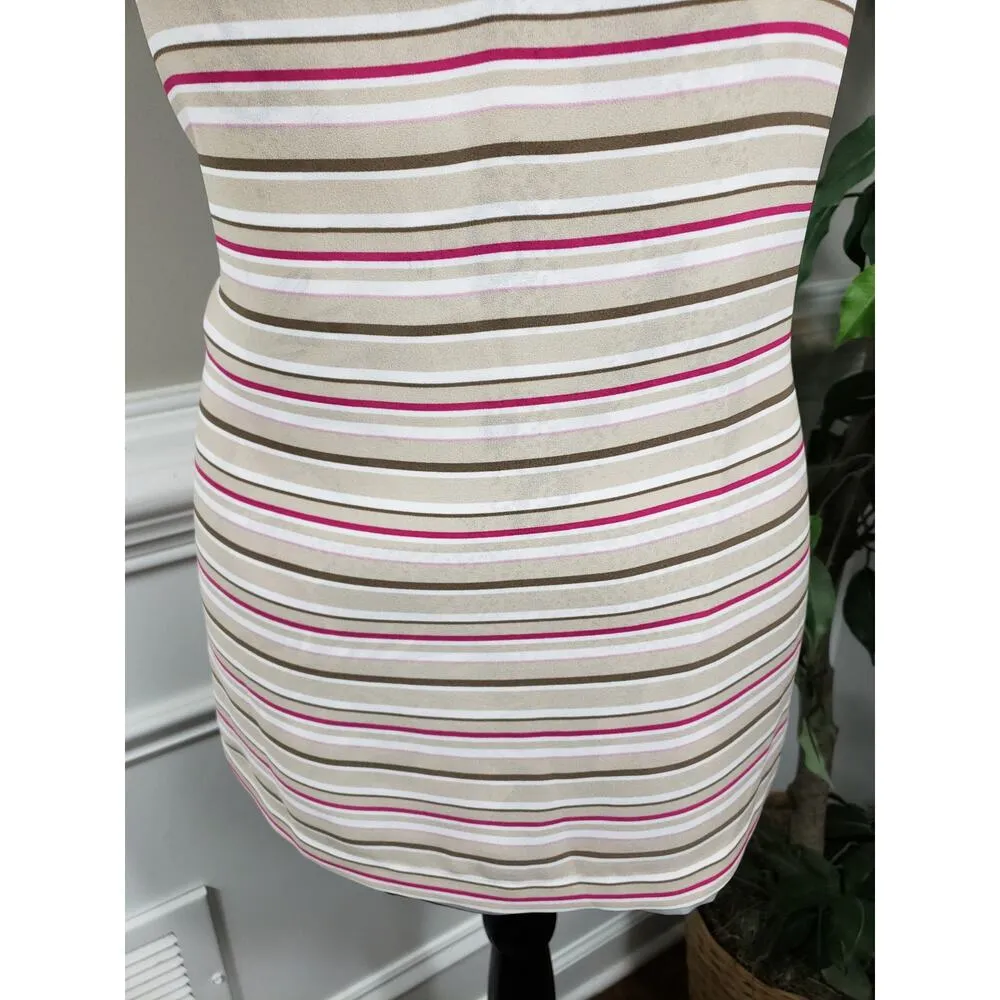 White House Black Market Tank Top Women's XLarge Multicolored V-Neck Reversible - Image 8