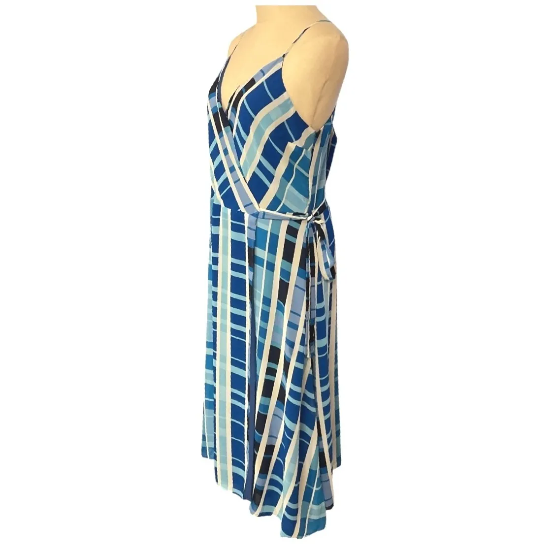 Allison Joy Sleeveless V Neck Skylar Wrap Midi Dress Size‎ XL NWT - Image 2