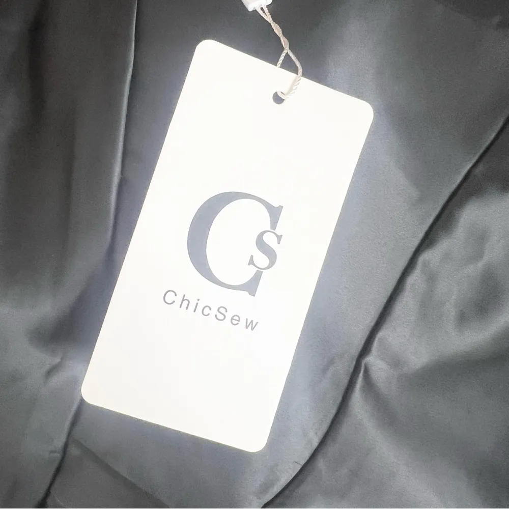 NWT Elegant Black Satin One - Image 6