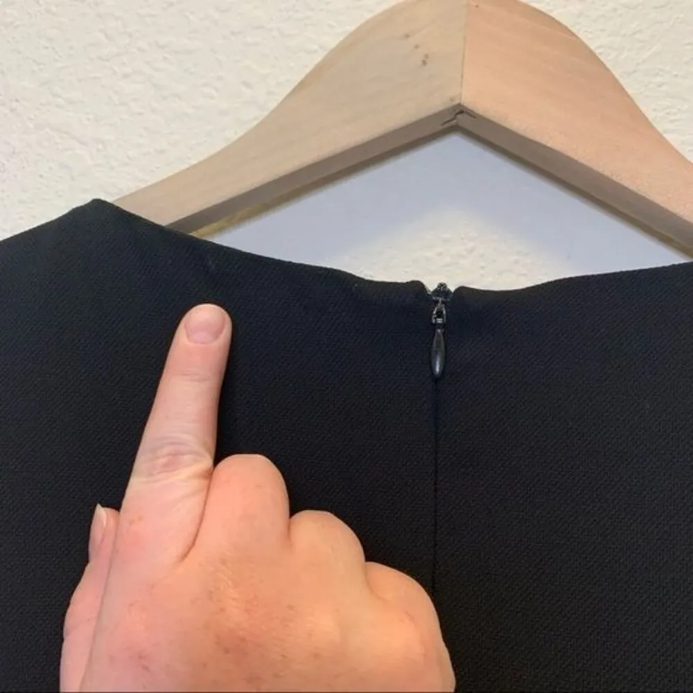 Love Moschino Womens Black Sleeveless Jumpsuit Size 6 Lace-Up Front Back Zipper - Image 13