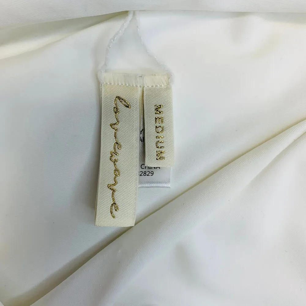 Lovetree White Lace Top 1 Pc Swimsuit Sz Medium - Image 7