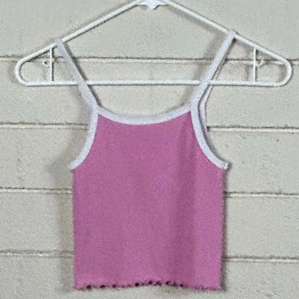 Brandy Melville  Pink Strawberry Fields Tank size S - Image 5