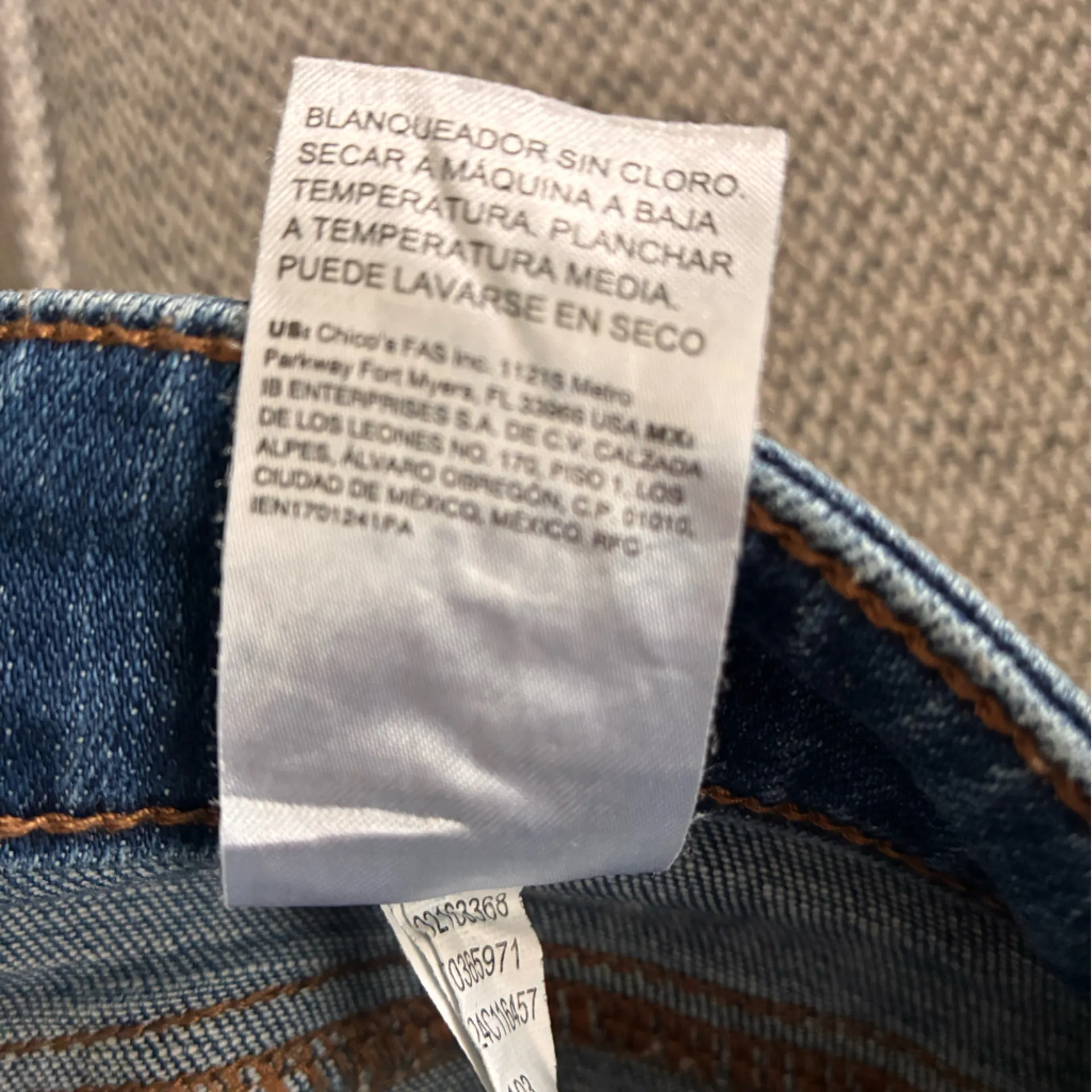 Chico’s So Slimming Girlfriend Slim Leg Crop Embroidered Blue Jeans - Image 9