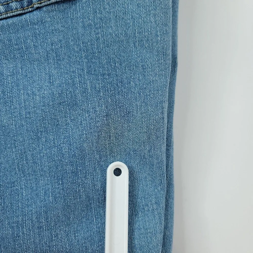 Aura Wrangler Jeans Womens 32x31.5 Bootcut Light Wash Embroidered Pocket - Image 10