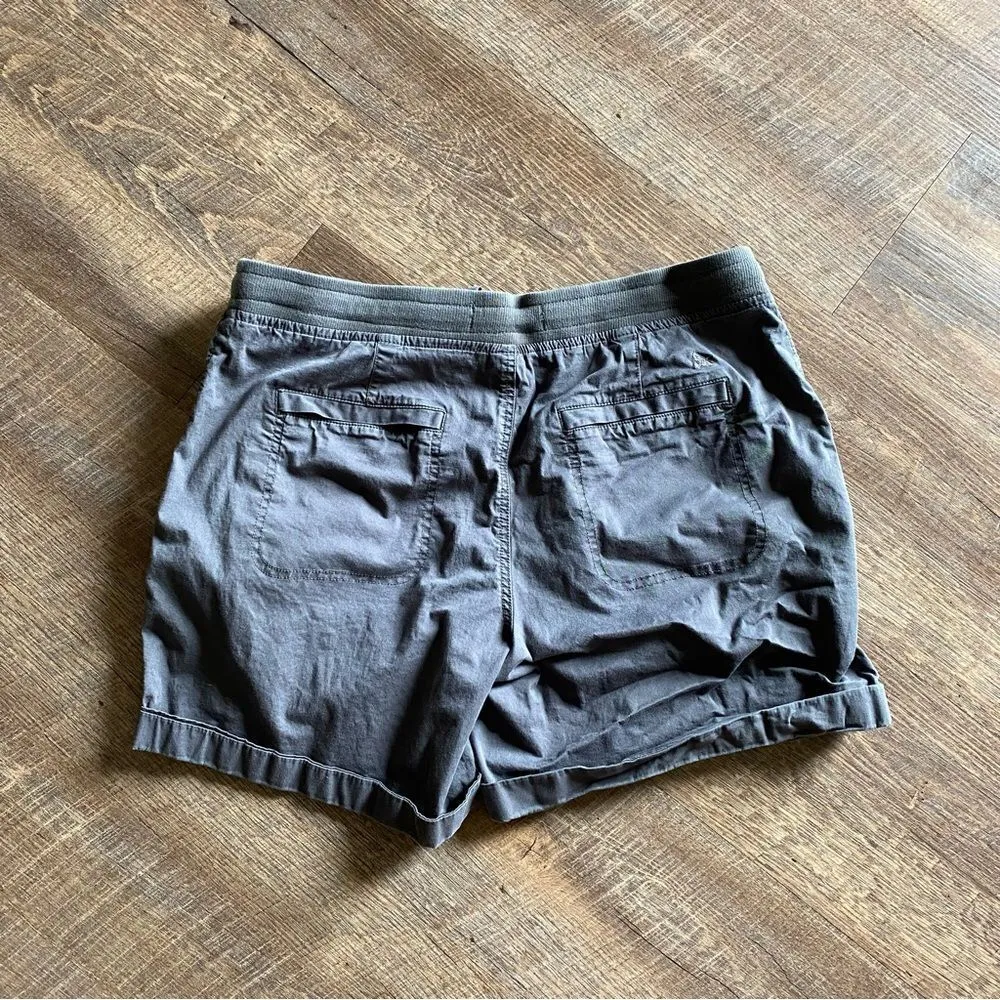 Eddie Bauer Shorts Pull On Grey 12 Cotton Athleisure - Image 10