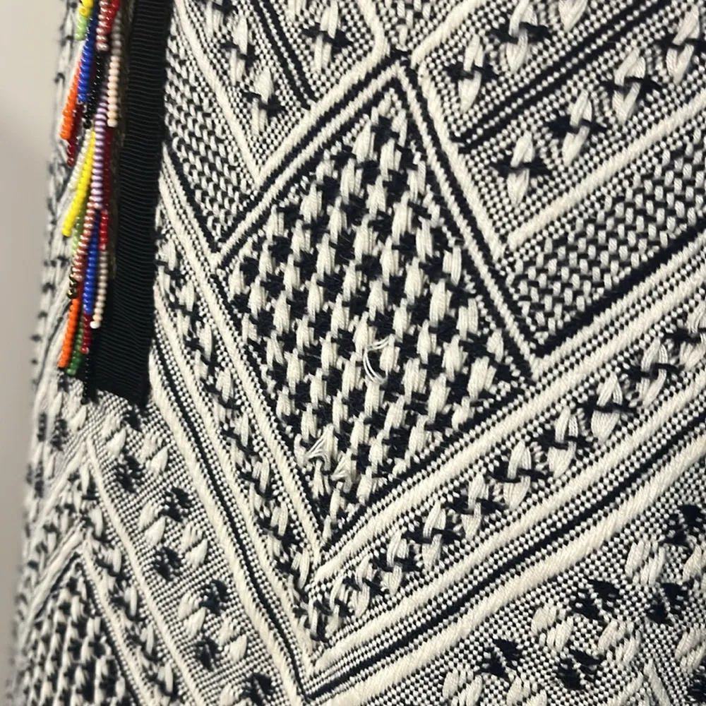 Byron Lars Multicolor Bodycon Midi Dress Scoop Neck Sleeveless Mesh Bead Size 4 Red - Image 9