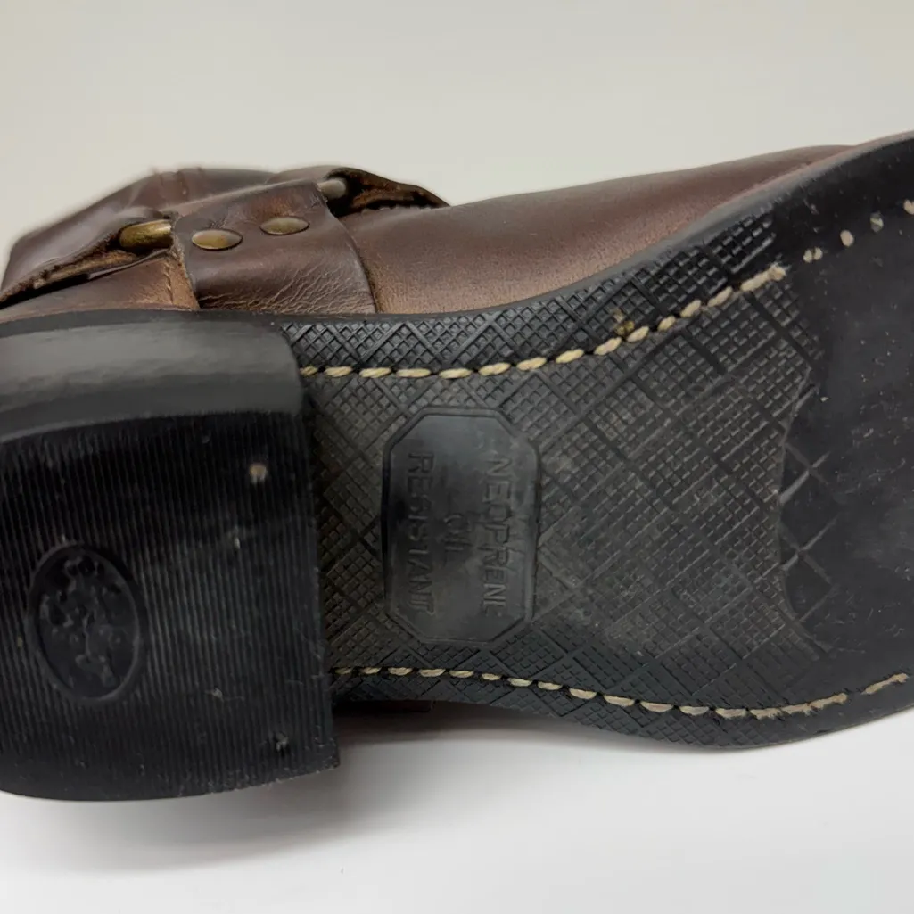 Frye  Harness 12R Engineer Boots Dark Brown Leather Motorcycle Size 8 EUC - Image 11