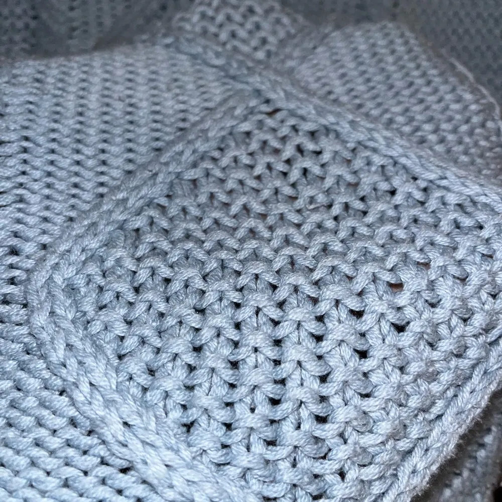 Thick Knit Baby Blue Turtleneck Sweater - Image 2