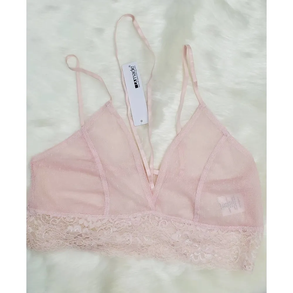 Revolve LA Made Lace‎ Bralette (NWT) Pink Size L - Image 3