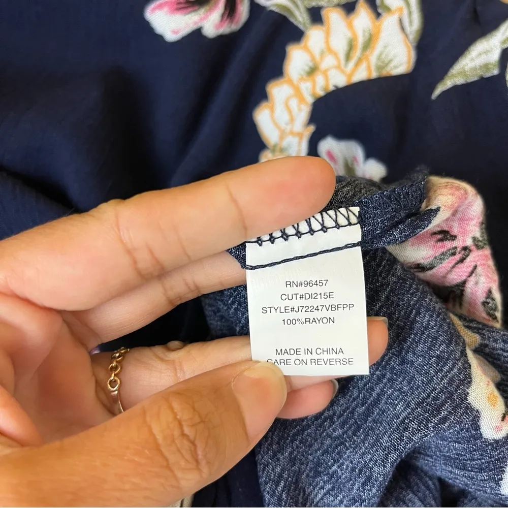 Stitch Fix Luq Rhee Tie Front Top Blue - Image 7