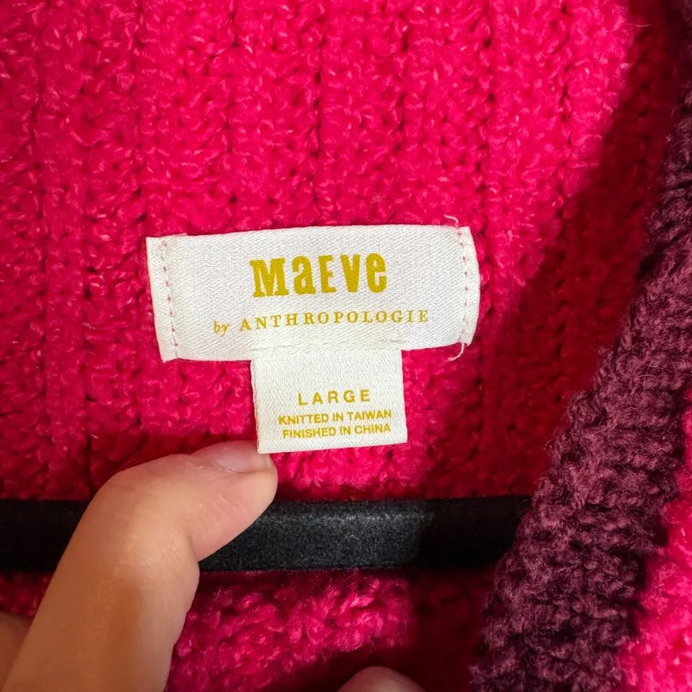 Anthropologie Maeve Mock-Neck Color-Tipped Sweater - Image 4