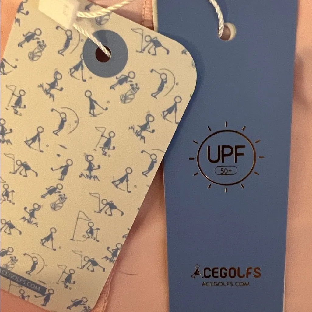 ACEGOLFS Golf Athletic Pink Skort UPF50+ Basic 16” Size Large NWT - Image 4