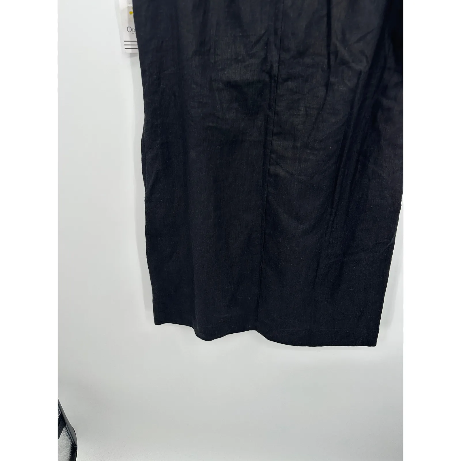 Ophelia Rose Black Dress Size S NWT Linen Blend Shift Mini Casual Minimal - Image 3