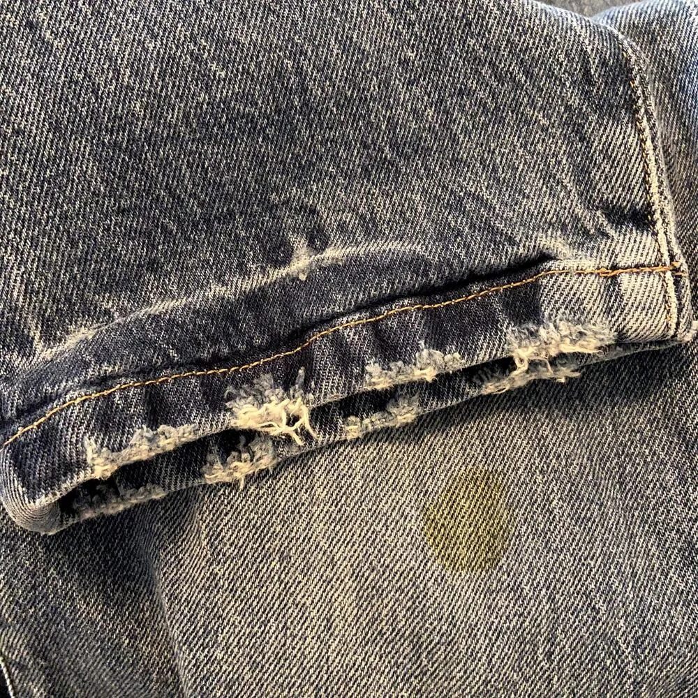 FRAME Retro V-yoke Straight Leg Jeans High Waist Med Wash Waverly 28" - Image 5