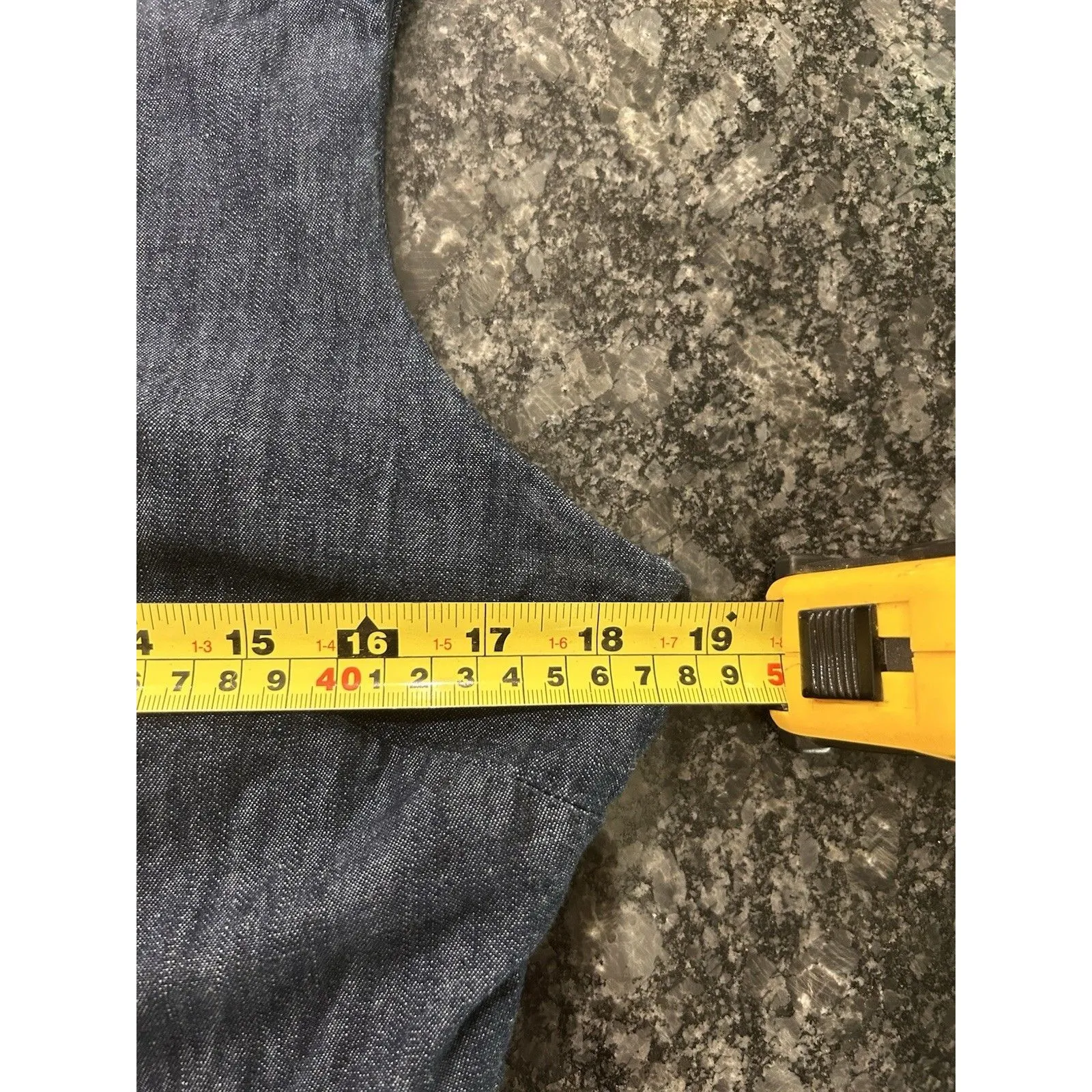 Vineyard Vines Blue Denim Chambray Fit and Flare Dress VNeck Size 10 USA Preppy - Image 7