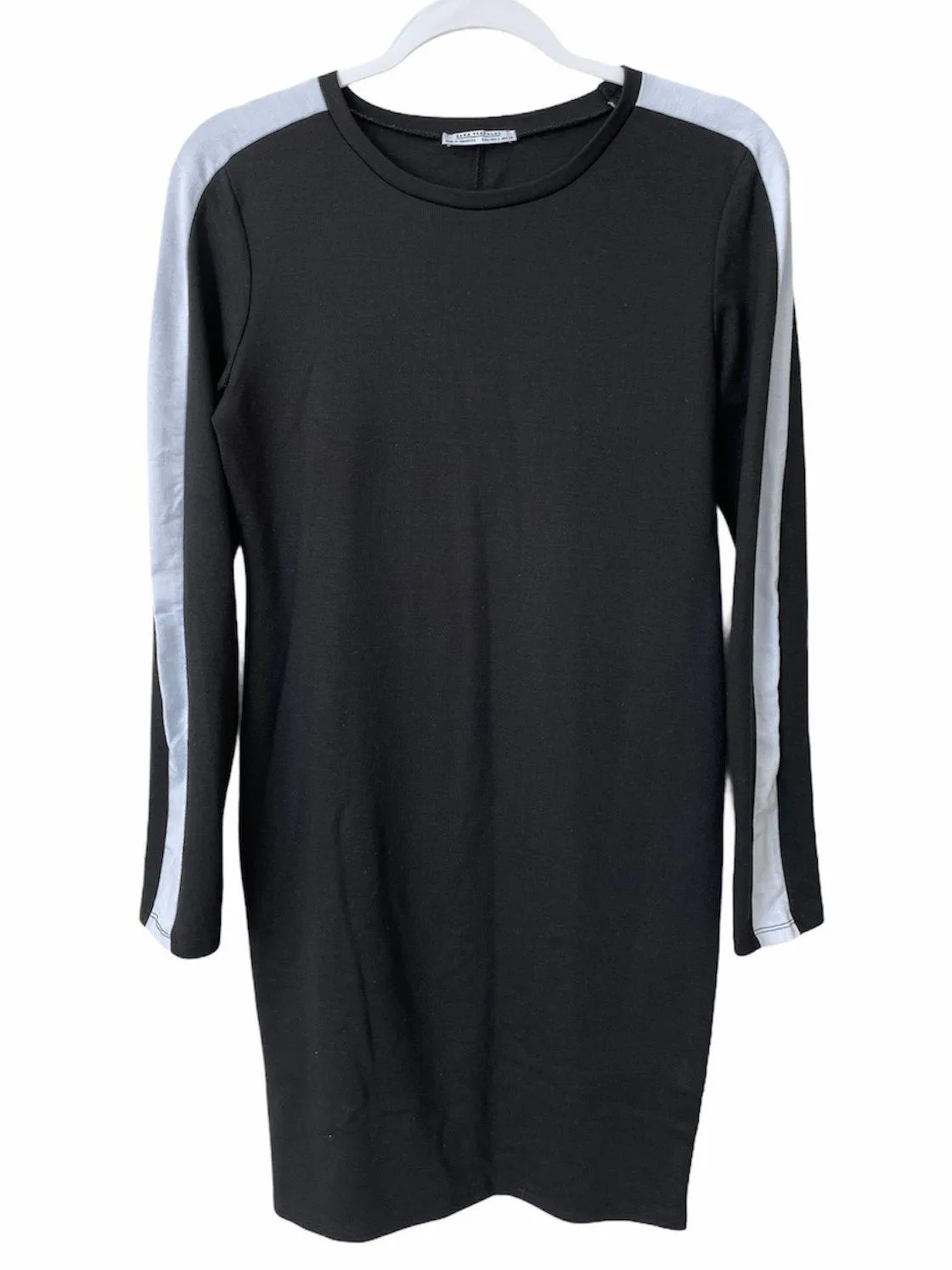 Bodycon Black Midi Dress L - Image 3