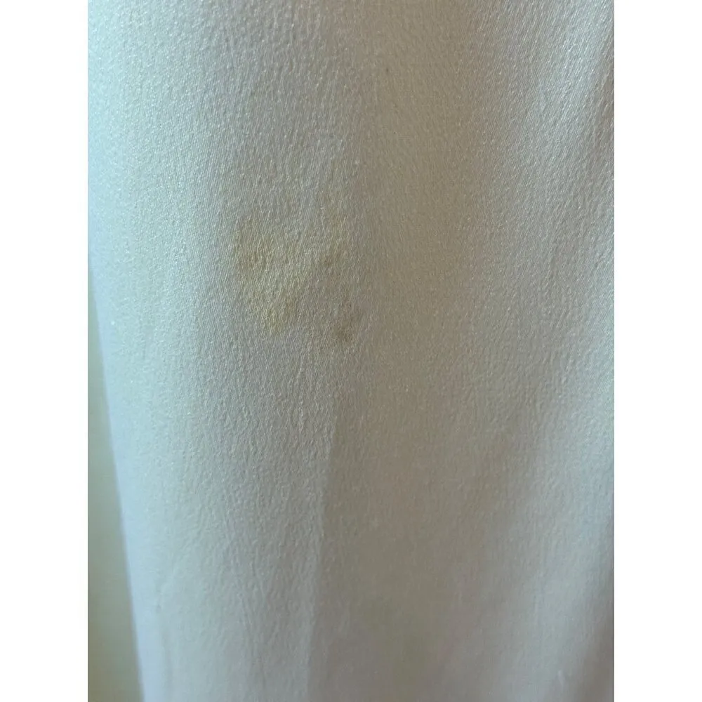 Something Navy Dress Women Large Yellow Silky Essential Criss Cross Back Slip - Image 9