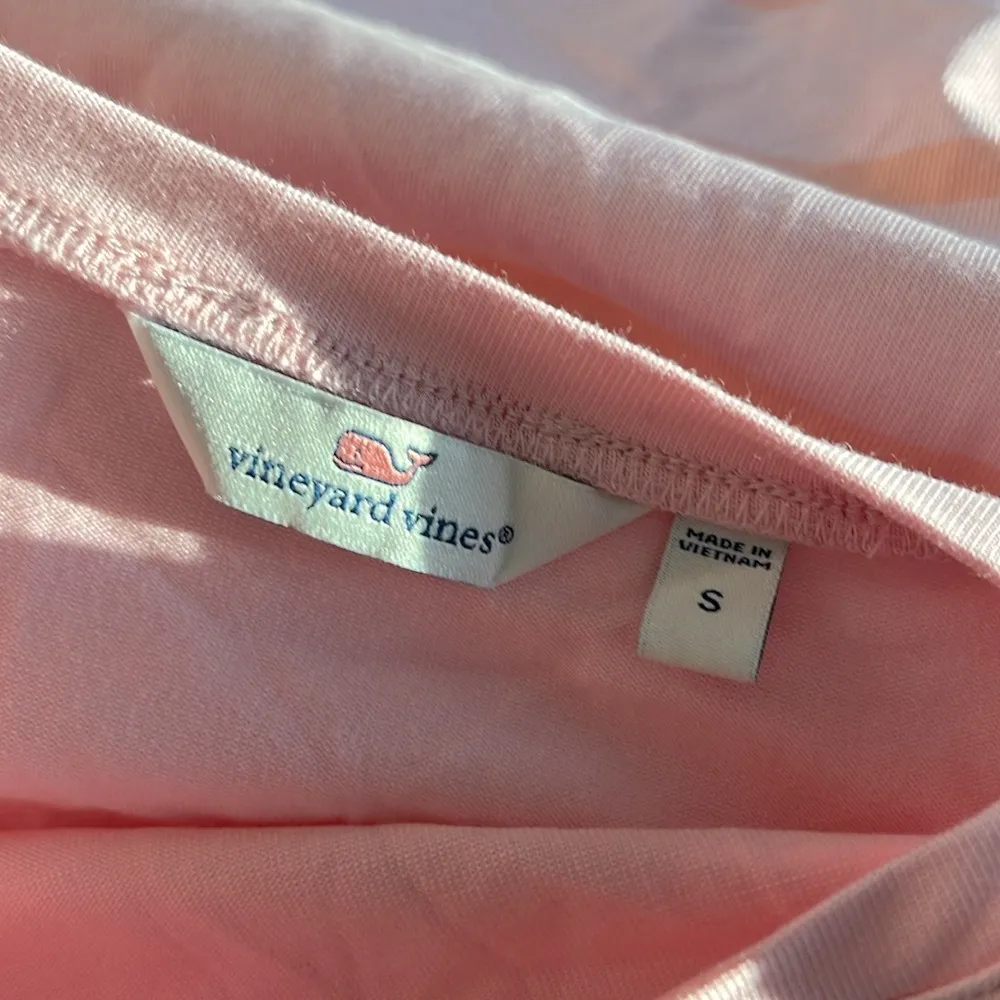 Vineyard Vines PINK Striped Tee, Size Small EXCELLENT! - Image 5